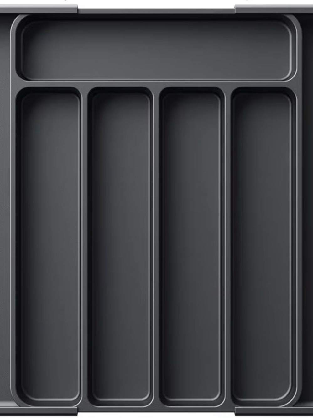Two Expandable Drawer Utensil Organizer - black